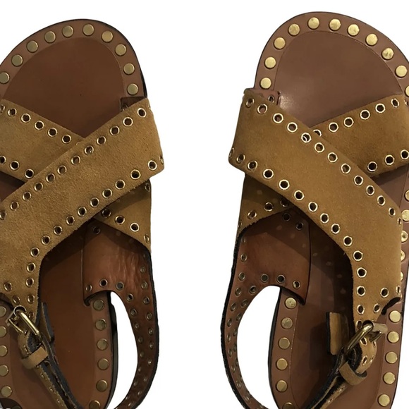 Isabel Marant Jane suede sandal worn once amazing look and quality - Picture 1 of 11